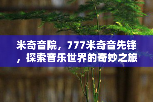 米奇音院,777米奇音先锋,探索音乐世界的奇妙之旅 米奇音院,777米奇音先锋,探索音乐世界的奇妙之旅