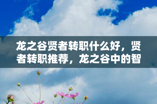 龙之谷贤者转职什么好,贤者转职推荐,龙之谷中的智慧与力量 龙之谷贤者转职什么好,贤者转职推荐,龙之谷中的智慧与力量