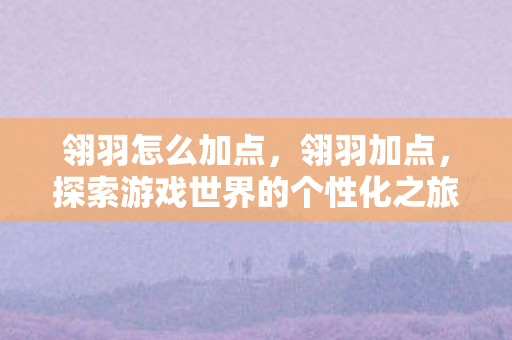 翎羽怎么加点,翎羽加点,探索游戏世界的个性化之旅 翎羽怎么加点,翎羽加点,探索游戏世界的个性化之旅