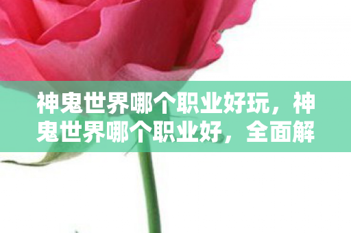 神鬼世界哪个职业好玩,神鬼世界哪个职业好,全面解析九大职业优劣 神鬼世界哪个职业好玩,神鬼世界哪个职业好,全面解析九大职业优劣
