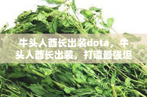 牛头人酋长出装dota,牛头人酋长出装,打造最强坦克的秘诀 牛头人酋长出装dota,牛头人酋长出装,打造最强坦克的秘诀