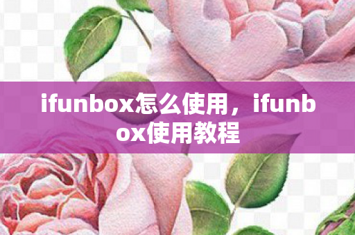 ifunbox怎么使用,ifunbox使用教程 ifunbox怎么使用,ifunbox使用教程