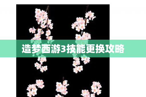 造梦西游3技能更换攻略 造梦西游3技能更换攻略