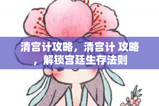 清宫计攻略,清宫计 攻略,解锁宫廷生存法则 清宫计攻略,清宫计 攻略,解锁宫廷生存法则