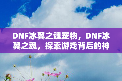 DNF冰翼之魂宠物,DNF冰翼之魂,探索游戏背后的神秘力量 DNF冰翼之魂宠物,DNF冰翼之魂,探索游戏背后的神秘力量