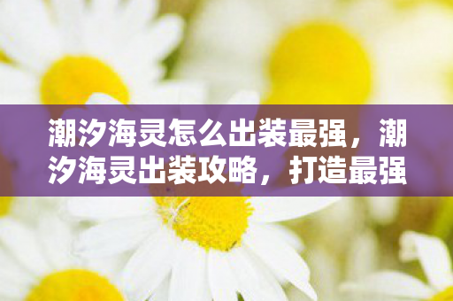 潮汐海灵怎么出装最强,潮汐海灵出装攻略,打造最强海洋之灵的装备组合 潮汐海灵怎么出装最强,潮汐海灵出装攻略,打造最强海洋之灵的装备组合