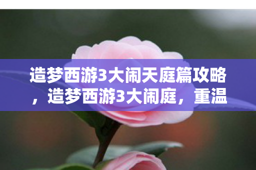 造梦西游3大闹天庭篇攻略,造梦西游3大闹庭,重温经典,探索未知的神话世界 造梦西游3大闹天庭篇攻略,造梦西游3大闹庭,重温经典,探索未知的神话世界