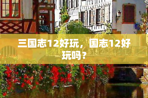 三国志12好玩，国志12好玩吗？