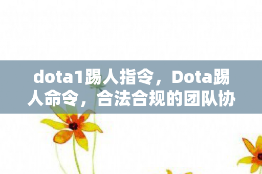 dota1踢人指令,Dota踢人命令,合法合规的团队协作策略 dota1踢人指令,Dota踢人命令,合法合规的团队协作策略