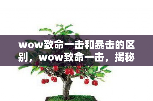 wow致命一击和暴击的区别,wow致命一击,揭秘游戏内隐藏机制与玩家策略 wow致命一击和暴击的区别,wow致命一击,揭秘游戏内隐藏机制与玩家策略