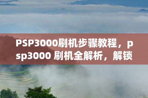PSP3000刷机步骤教程,psp3000 刷机全解析,解锁无限可能的娱乐神器 PSP3000刷机步骤教程,psp3000 刷机全解析,解锁无限可能的娱乐神器