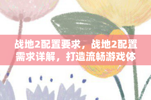 战地2配置要求,战地2配置需求详解,打造流畅游戏体验 战地2配置要求,战地2配置需求详解,打造流畅游戏体验