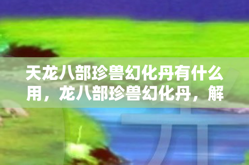 天龙八部珍兽幻化丹有什么用,龙八部珍兽幻化丹,解锁珍兽新形态,打造个性宠物 天龙八部珍兽幻化丹有什么用,龙八部珍兽幻化丹,解锁珍兽新形态,打造个性宠物