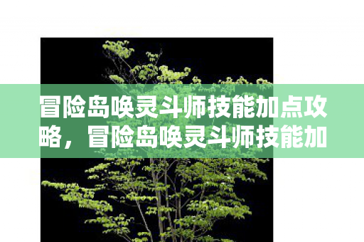 冒险岛唤灵斗师技能加点攻略，冒险岛唤灵斗师技能加点策略