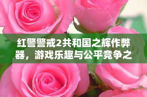 红警警戒2共和国之辉作弊器，游戏乐趣与公平竞争之间的灰色地带