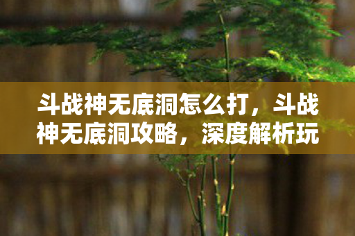 斗战神无底洞怎么打,斗战神无底洞攻略,深度解析玩法与技巧 斗战神无底洞怎么打,斗战神无底洞攻略,深度解析玩法与技巧