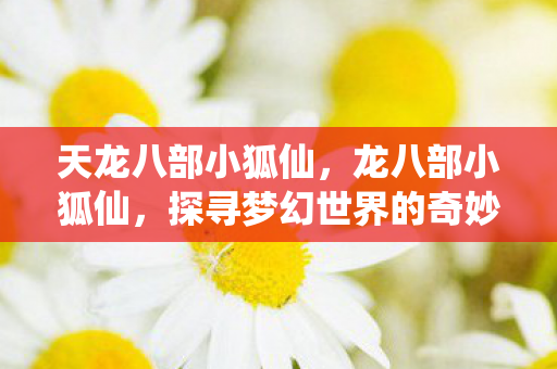 天龙八部小狐仙,龙八部小狐仙,探寻梦幻世界的奇妙之旅 天龙八部小狐仙,龙八部小狐仙,探寻梦幻世界的奇妙之旅