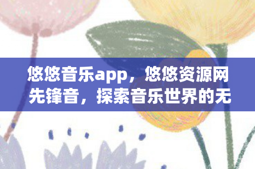 悠悠音乐app，悠悠资源网 先锋音，探索音乐世界的无限可能