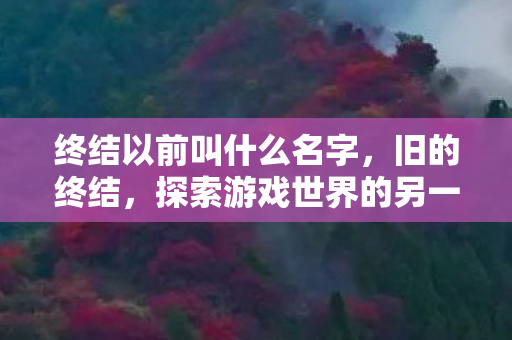 终结以前叫什么名字,旧的终结,探索游戏世界的另一面 终结以前叫什么名字,旧的终结,探索游戏世界的另一面