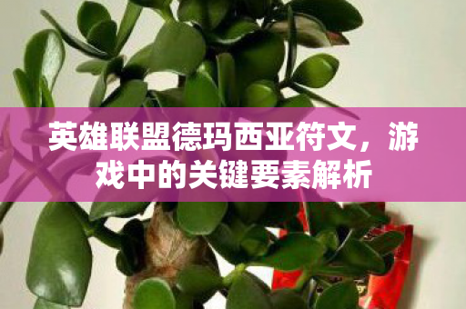 英雄联盟德玛西亚符文,游戏中的关键要素解析 英雄联盟德玛西亚符文,游戏中的关键要素解析