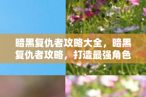 暗黑复仇者攻略大全,暗黑复仇者攻略,打造最强角色的全面指南 暗黑复仇者攻略大全,暗黑复仇者攻略,打造最强角色的全面指南