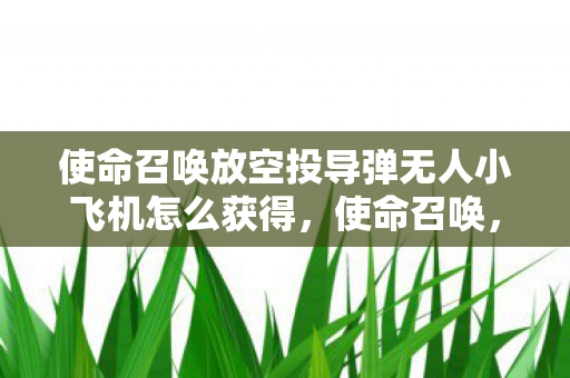 使命召唤放空投导弹无人小飞机怎么获得,使命召唤,放飞空投导弹无人小飞机 使命召唤放空投导弹无人小飞机怎么获得,使命召唤,放飞空投导弹无人小飞机