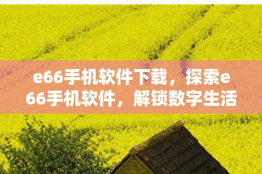 e66手机软件下载,探索e66手机软件,解锁数字生活的无限可能 e66手机软件下载,探索e66手机软件,解锁数字生活的无限可能