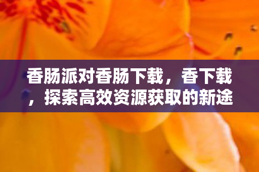 香肠派对香肠下载，香下载，探索高效资源获取的新途径