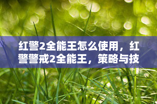 红警2全能王怎么使用,红警警戒2全能王,策略与技巧的极致展现 红警2全能王怎么使用,红警警戒2全能王,策略与技巧的极致展现