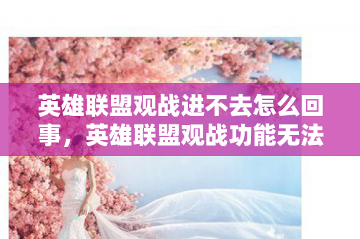 英雄联盟观战进不去怎么回事，英雄联盟观战功能无法进入的困扰与解决之道