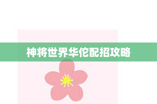神将世界华佗配招攻略 神将世界华佗配招攻略