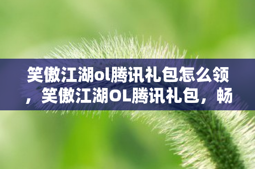 笑傲江湖ol腾讯礼包怎么领,笑傲江湖OL腾讯礼包,畅游武侠世界的必备神器 笑傲江湖ol腾讯礼包怎么领,笑傲江湖OL腾讯礼包,畅游武侠世界的必备神器