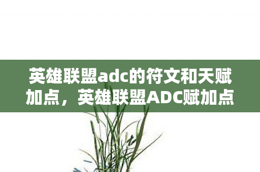 英雄联盟adc的符文和天赋加点,英雄联盟ADC赋加点图,精准操控,制胜一击 英雄联盟adc的符文和天赋加点,英雄联盟ADC赋加点图,精准操控,制胜一击