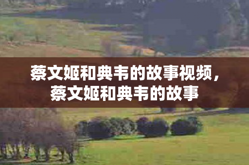 蔡文姬和典韦的故事视频,蔡文姬和典韦的故事 蔡文姬和典韦的故事视频,蔡文姬和典韦的故事