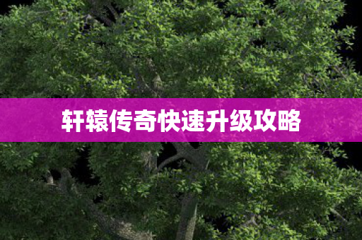 轩辕传奇快速升级攻略 轩辕传奇快速升级攻略