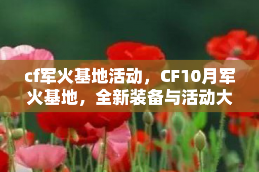 cf军火基地活动,CF10月军火基地,全新装备与活动大揭秘 cf军火基地活动,CF10月军火基地,全新装备与活动大揭秘