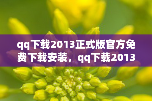 qq下载2013正式版官方免费下载安装,qq下载2013正式版官方免费下载,重温经典,安全无忧 qq下载2013正式版官方免费下载安装,qq下载2013正式版官方免费下载,重温经典,安全无忧