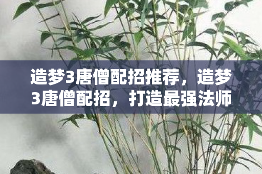 造梦3唐僧配招推荐,造梦3唐僧配招,打造最强法师阵容 造梦3唐僧配招推荐,造梦3唐僧配招,打造最强法师阵容
