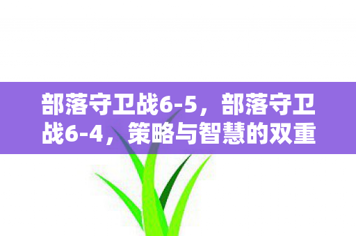 部落守卫战6-5,部落守卫战6-4,策略与智慧的双重挑战 部落守卫战6-5,部落守卫战6-4,策略与智慧的双重挑战