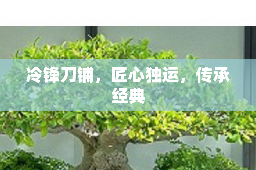 冷锋刀铺，匠心独运，传承经典