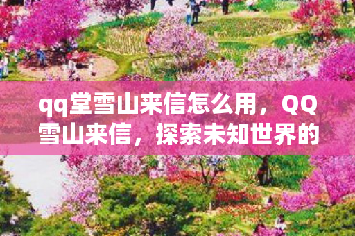 qq堂雪山来信怎么用,QQ雪山来信,探索未知世界的神秘邀请 qq堂雪山来信怎么用,QQ雪山来信,探索未知世界的神秘邀请