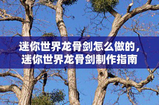 迷你世界龙骨剑怎么做的，迷你世界龙骨剑制作指南