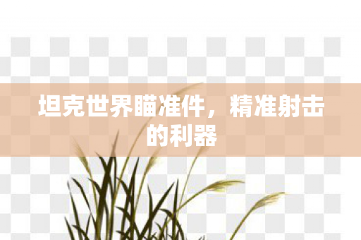 坦克世界瞄准件,精准射击的利器 坦克世界瞄准件,精准射击的利器
