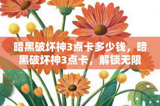 暗黑破坏神3点卡多少钱,暗黑破坏神3点卡,解锁无限可能的钥匙 暗黑破坏神3点卡多少钱,暗黑破坏神3点卡,解锁无限可能的钥匙