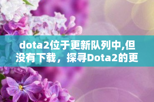 dota2位于更新队列中,但没有下载，探寻Dota2的更新奥秘，从队列到游戏内变化的深度剖析