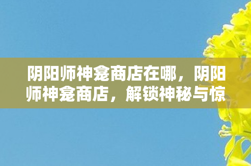 阴阳师神龛商店在哪,阴阳师神龛商店,解锁神秘与惊喜的秘境 阴阳师神龛商店在哪,阴阳师神龛商店,解锁神秘与惊喜的秘境
