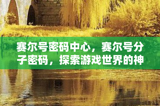 赛尔号密码中心，赛尔号分子密码，探索游戏世界的神秘钥匙