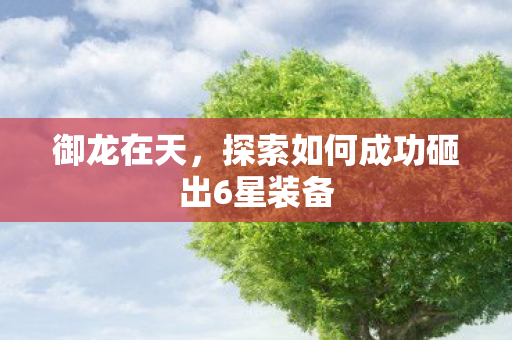 御龙在天，探索如何成功砸出6星装备