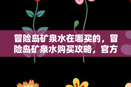 冒险岛矿泉水在哪买的，冒险岛矿泉水购买攻略，官方渠道与实惠选择