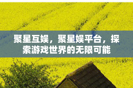 聚星互娱,聚星娱平台,探索游戏世界的无限可能 聚星互娱,聚星娱平台,探索游戏世界的无限可能